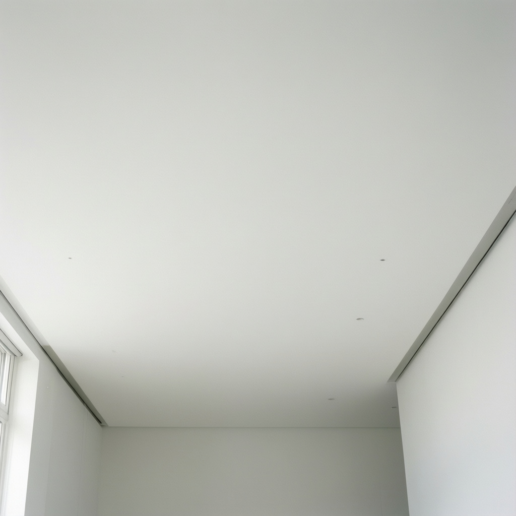 Modern smooth ceiling finish replacing outdated popcorn texture